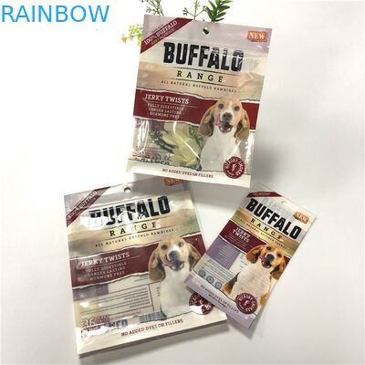 آب بندی قوی بوی اثبات حیوان خانگی کیسه UV آرم چاپ شده با شکاف آسان اشک باز