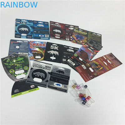 بسته بندی کارت تاول ابریشم چاپ بسته بندی داروهای تقویت کننده نر قرص های جنسی کرگدن آرم