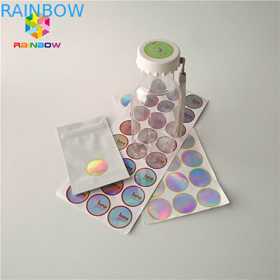 برچسب های بطری / شیشه باند کوچک برچسب دور لیزر هولوگرافی 3D