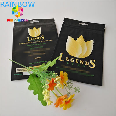 کیسه های تمیز شده ایستاده و کیسه ای با استفاده از سبزی فویل ، Mylar Plastic Ziplock توتون و تنباکو