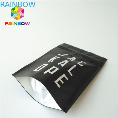 کیسه فویل فلزی مشکی مات مشکی ایستاده 2 کیسه قهوه اوز با زیپ / شیر