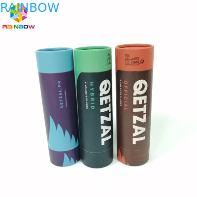 بسته بندی جعبه کاغذ Kraft بسته بندی آرم های گرد شکل چاپ شده برای هدیه / آرایشی و بهداشتی