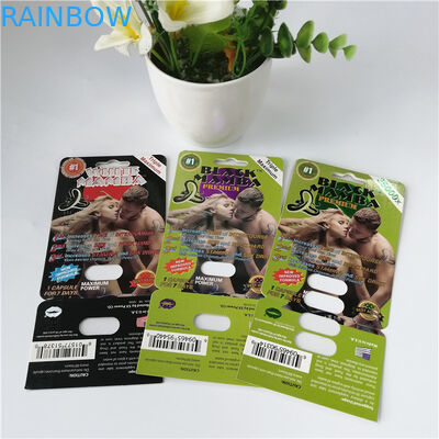 سفارشی 3D تاول زده ام بسته بندی بسته بندی شده تاول زده شده قرص قرص تقویت کننده عملکرد جنسی