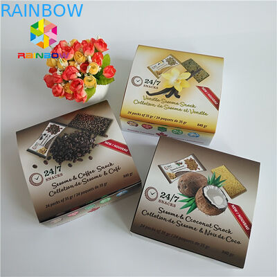 جعبه بسته بندی کاغذ هولوگرام تاشو مستطیل برای آرایشی ماسک صورت قلم مو