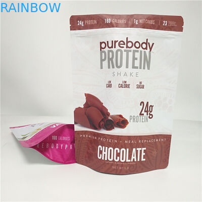 کیسه های میان وعده رنگی CMYK بسته بندی کیسه های پلاستیکی شیر شکلات قهوه پلاستیکی