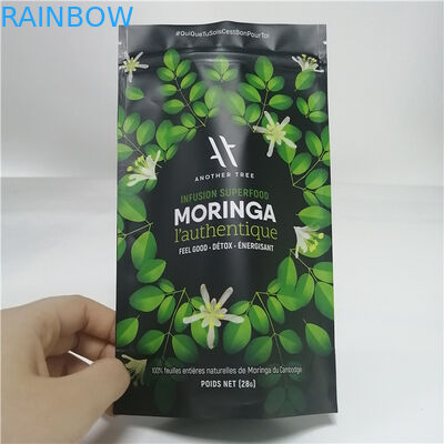 کیسه های ایستاده چاپ شده دیجیتال سفارشی هولوگرافی برای 3.5 گرم علفهای هرز عجیب و غریب داخلی