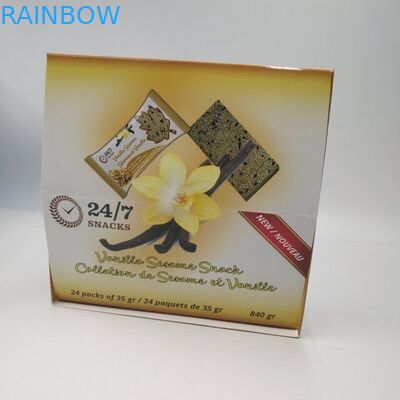 جعبه های کاغذی دوستانه سازگار با محیط زیست ، جعبه های نمایش ضد شمع برای نوار انرژی آب نبات