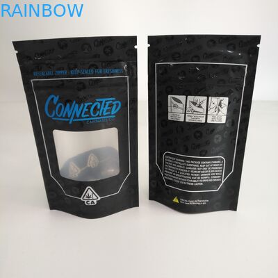 بوی اثبات زیپ ایستاده قابل تحمل زیپ کیسه ای با پنجره آلومینیوم در داخل