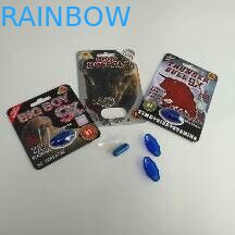 کپسول قرص جنس کاغذ Big Boy 9X کارت بسته بندی با بسته های بسته بندی شده