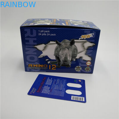 کپسول های جنسی Poseidon Pill Stiff Rox Capsules بسته بندی آرم سفارشی کارت تاول