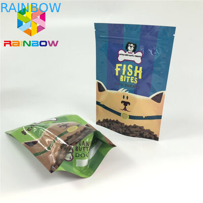 کیسه های پلاستیکی Mylar Ziplock بسته بندی خوراک حیوان خانگی ، کیسه های چاپ Gravnre را درمان می کند