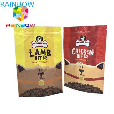 کیسه های پلاستیکی Mylar Ziplock بسته بندی خوراک حیوان خانگی ، کیسه های چاپ Gravnre را درمان می کند