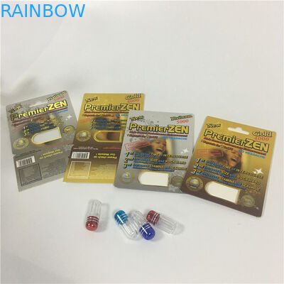 بسته بندی کارت قرص کاغذ CBD استفاده از قرص های تقویت کننده نر با جعبه های نمایش UV