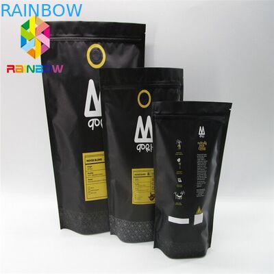 کیسه های پلاستیکی مواد غذایی بسته بندی حرارتی بسته بندی کیسه های قهوه قابل اندازه اندازه سفارشی