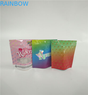 قابل بسته بندی قابل حمل قابل بسته شدن پلاستیکی گیاهی بسته بندی بخور دادن Doypack زیپ کیسه چاپی آرم سفارشی