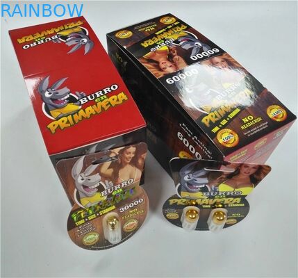 اسلاید تاول درج کارت کاغذ بسته بندی کرگدن 69 بسته قرص جنسی 3D بسته بندی اندازه سفارشی