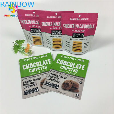 12oz 1 پاوند ایستاده ایستاده کیسه های Ziplock ، پودر ادویه جات ترشی جات چاپی مات