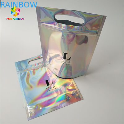 بسته بندی لوازم آرایشی و بهداشتی کیسه بسته بندی بسته بندی نمکی و حمام فویل بسته شده با پنجره / چوب لباسی