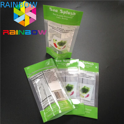 فویل آلومینیومی زیست تخریب پذیر ایستاده کیسه بسته بندی کیسه حمام نمکی خرد شده کیسه بدن