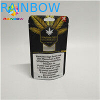 کیسه های ضد فشار بویایی 3.5 گرم قابل حمل K کیسه های ایستاده برای بسته بندی روغن کنف علف های هرز CBD