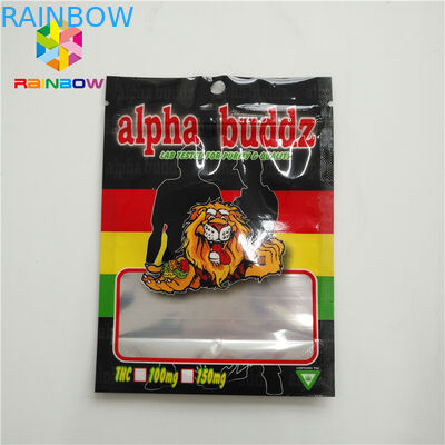 چاپ UV بسته بندی کیسه های فویل بسته بندی بوی ضد کیسه Mylar کیسه های کیسه ای قابل تحمل ایستاده Ziplock کیسه های فویل