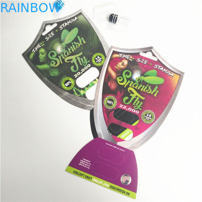 کارتهای بسته بندی کپسول کپسول Rhino Pill Display Box جعبه تقویت عملکرد جنسی مردان