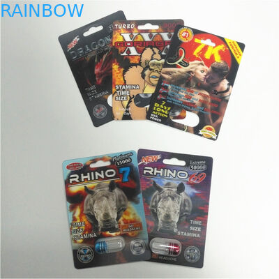 بسته های بسته بندی شده خرگوش بوفالو کارتهای کاغذ تاولی قرص سفارشی