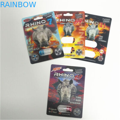 بادوام پلاستیکی بادوام RHINO بسته بندی مواد کاغذی با روکش 3D عدسی کارت