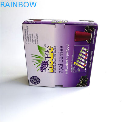 بسته بندی جعبه کاغذ تاشو را بازیافت کنید ، جعبه کاغذی با اندازه اندازه سفارشی را برای انواع توت ها بازیابی کنید