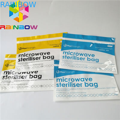 کیسه های کیسه های فشرده شده با مواد غذایی کودک ایستاده از نوع استریلیزر بخار مایکروویو