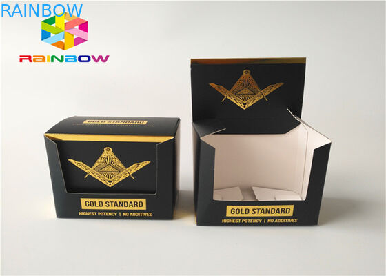 جعبه نمایشگر خرده فروشی راه راه کاغذ بازیافت شده برای بخار Vape E- مایع E- آب