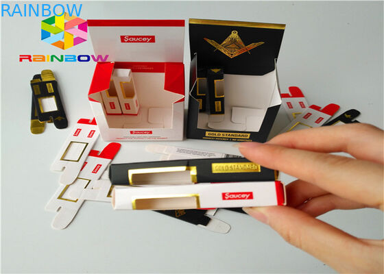 بسته بندی جعبه کاغذ با طول عمر طولانی بسته بندی 0.5 میلی لیتر - 30 میلی لیتر CBD بسته بندی بطری روغن Dropper