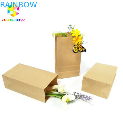 کیف مواد غذایی Kraft Paper Flat Bottom کیسه Bode Biodegradable بسته بندی اسنک اثبات