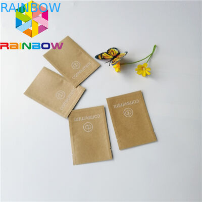 کاغذ قهوه ای Kraft بازیافت کوچک چاپ سفارشی رطوبت فویل آلومینیوم