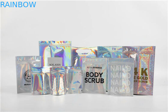 فویل فویل آلومینیومی رومیزی هولوگرافیک ، Mylar Ziplock برای هدیه / لوازم آرایشی