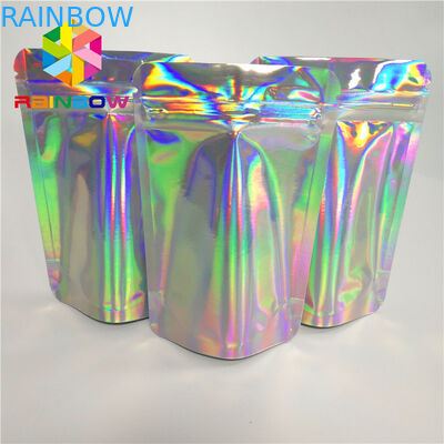 کیسه های پلاستیکی مویی آرایشی بسته بندی کیسه قابل استفاده مجدد Mylar Ziplock