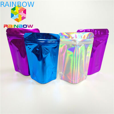 کیسه های پلاستیکی مویی آرایشی بسته بندی کیسه قابل استفاده مجدد Mylar Ziplock