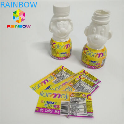 برچسب های پلاستیکی PVC آستین پلاستیک بسته بندی حساس به گرما برای گردن بطری نوشیدنی