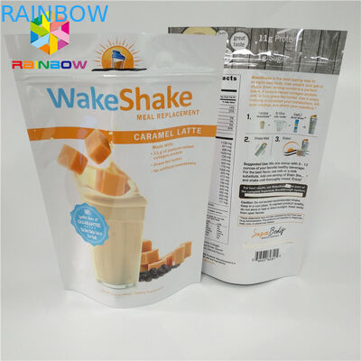 بسته بندی کیسه های پلاستیکی درجه مواد غذایی ، کیسه های ایستاده فویل آلومینیومی Ziplock با دوام