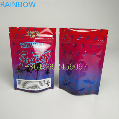 کیسه های پلاستیکی بسته تمیز کننده زیپ قفل گیاهی پسران جنگل Runtz Weed Pouch