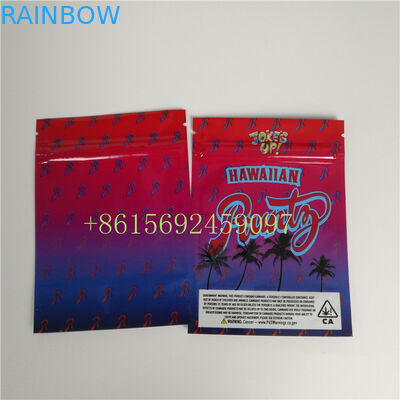 کیسه های پلاستیکی بسته تمیز کننده زیپ قفل گیاهی پسران جنگل Runtz Weed Pouch