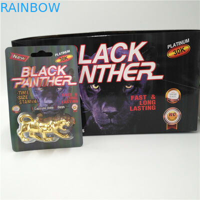 بسته بندی دوام کارت های تاول زده شده Mamba / Magnum 25k / Stiff Rox Rhino 69 جعبه کپسول قرص