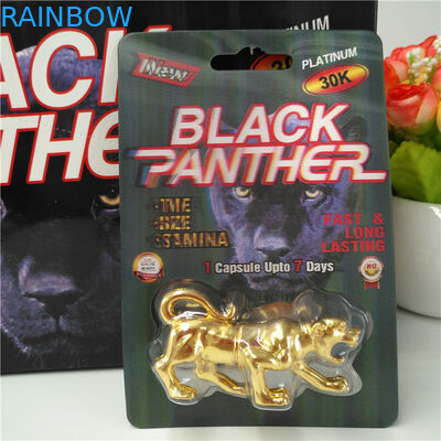 بسته بندی دوام کارت های تاول زده شده Mamba / Magnum 25k / Stiff Rox Rhino 69 جعبه کپسول قرص