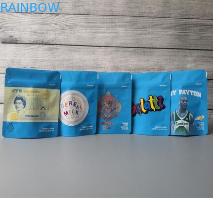 کیسه کوکی های تازه فروش با استیکرهای کلوچه هولوگرافی بوی ضد کیسه Mylar برای بسته بندی علفهای هرز