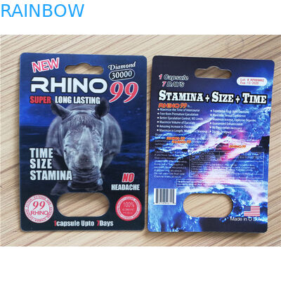 بسته بندی قرص های تقویتی نر و پلاستیک Panther Rhino 25k قابل بازیافت کارت کاغذ قابل بازیافت