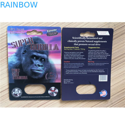 بسته بندی قرص های تقویتی نر و پلاستیک Panther Rhino 25k قابل بازیافت کارت کاغذ قابل بازیافت