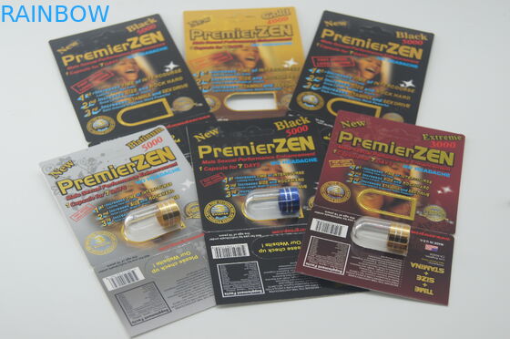 قرص های ضد آب پلاستیکی ضد آب بسته بندی Rhino 7 5000 قرص تقویت جنسی مرد