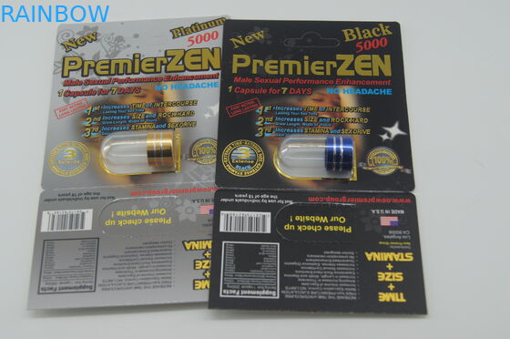 قرص های ضد آب پلاستیکی ضد آب بسته بندی Rhino 7 5000 قرص تقویت جنسی مرد