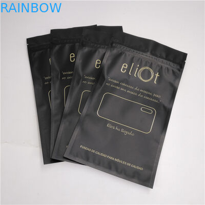 بسته بندی موردی گوشی هدفونی کیسه های Gusset پایین ، پلاستیک Ziplock اندازه سفارشی