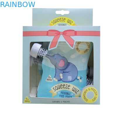 فشردن بسته بندی بسته بندی کیسه های مایع با شکل حیوانات قابل استفاده مجدد از Double Ziplock